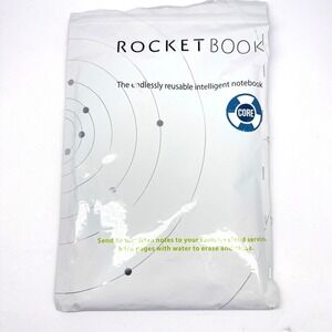 Rocketbook Core Reusable Smart Notebook Dot Grid Black 6x8.8